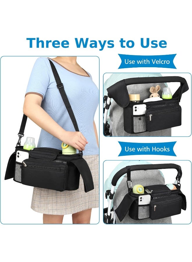 Accmor Universal Stroller Organizer with Insulated Cup Holder - Image 5